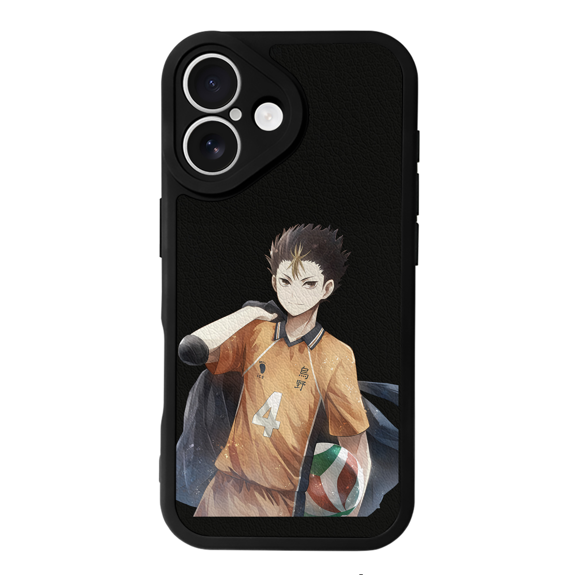 （画像用） ハイキュー!! Haikyu!! 【iPhone 16シリーズ対応】シリコンスマホケース（レザー調） 材質：シリコン